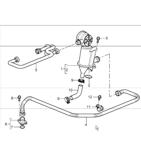 Diagram 104-10 Porsche 944S2 3.0L 16V 1989-91 