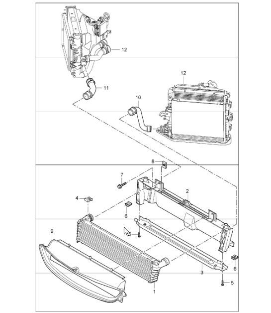 Diagram 105-17 Porsche 991 R 4.0升（500马力） 引擎