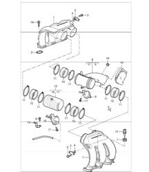 intake distributor 987 Boxster / Boxster S 2005-08