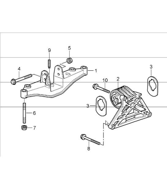 Diagram 109-00 Porsche Cayenne S 4.5L V8 2003>> Motor