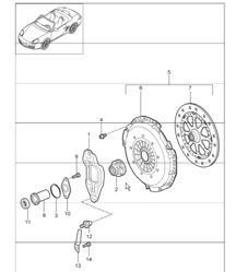 clutch 6-speed Manual Transmission (I480) for 987 Boxster / Boxster S 2005-08