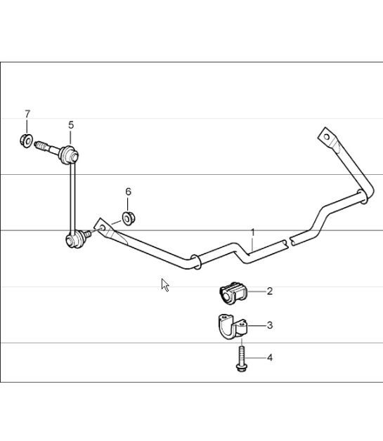 Diagram 501-03 Porsche Cayenne 3.0L Diesel 2007>> Asse posteriore