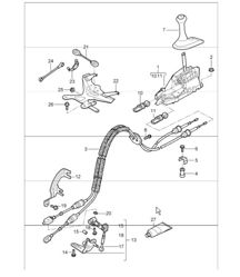 transmission control: I480 6-speed manual transmission / I481 5th-speed manual transmission for 987 Boxster / Boxster S 2005-08