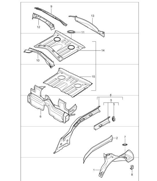 Diagram 801-35 Porsche Cayenne Turbo S E-Hybrid V8 4.0L 550Hp 