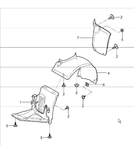 Diagram 801-75 Porsche 997 GT3 2007>> Body