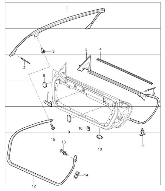 Diagram 804-10 Porsche 968 Turbo S 3.0L 1993-94 Body