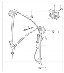 Elektrische Fensterheber 987 Boxster / Boxster S 2005-08