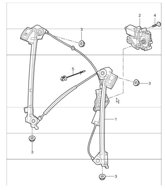 Diagram 804-30 Porsche Boxster 986/987/981 (1997-2016) Carrocería
