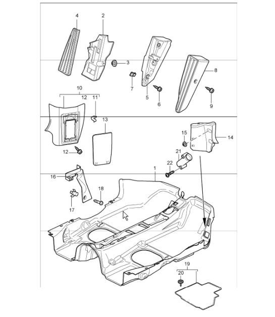 Diagram 807-02 Porsche 996 C4 3.4L 1997-08/01 Carrozzeria