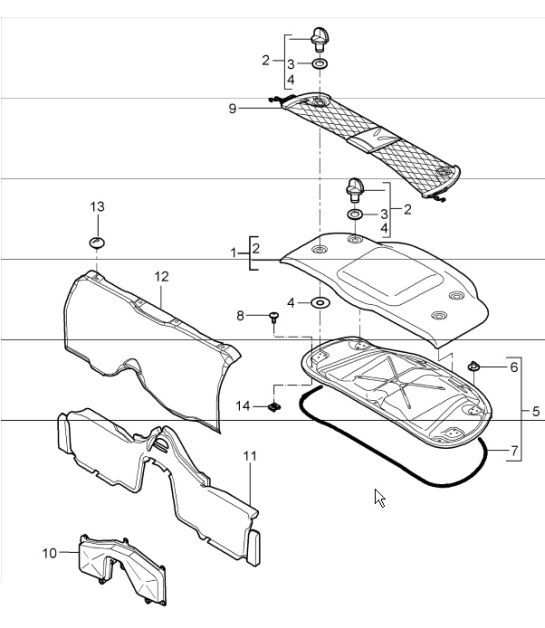 Diagram 807-05 Porsche Macan S benzina 3.0L V6 340Bhp Carrozzeria