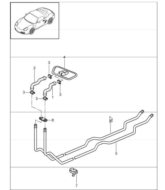 Diagram 813-00 Porsche 914 (1970-1976) Carrozzeria