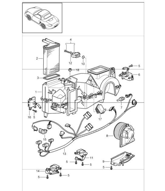 Diagram 813-05 Porsche Cayman 718 (982) 2017>> Carrozzeria