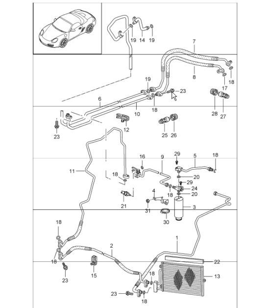 Diagram 813-25 Porsche Cayenne GTS V8 4.8L benzina 400 CV Carrozzeria