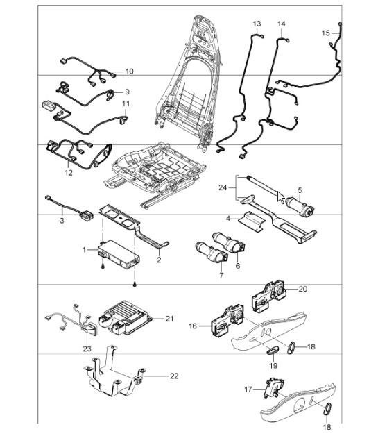 Diagram 817-25 Porsche 993 (911) C4 1994-97 Carrosserie
