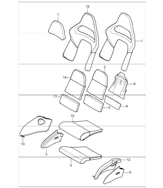 Diagram 817-32 Porsche 991.2 Targa 4 3.0L (370 Bhp) 2016-19 Body