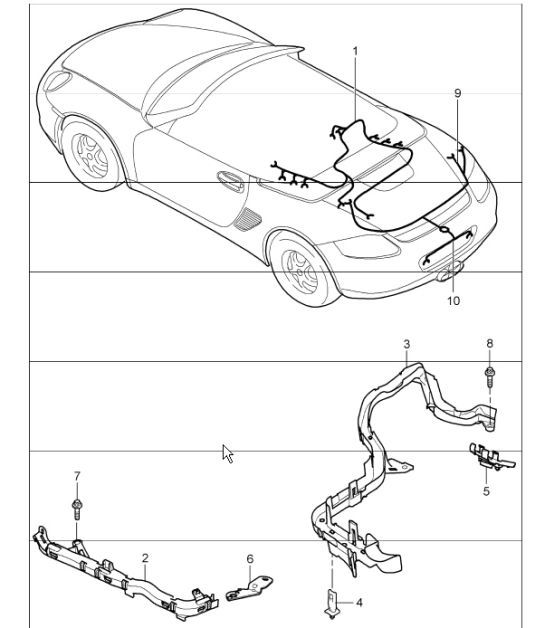 Diagram 902-20 Porsche 968 CS 3.0L 1993-95 Electrical equipment