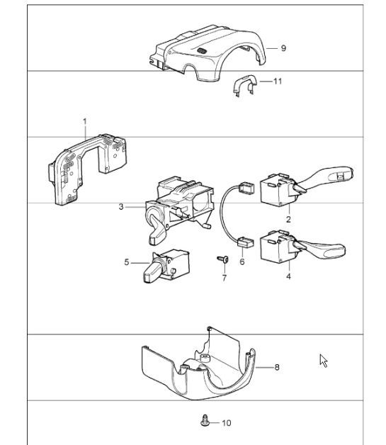 Diagram 903-10 Porsche Cayenne Coupé Turbo S E-Híbrido V8 4.0L 550 CV 
