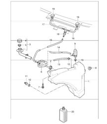 Scheibenwaschanlage 987 Boxster / Boxster S 2005-08