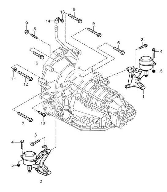 Diagram 370-000 Porsche 991（911）MK1 2012-2016 年 传播