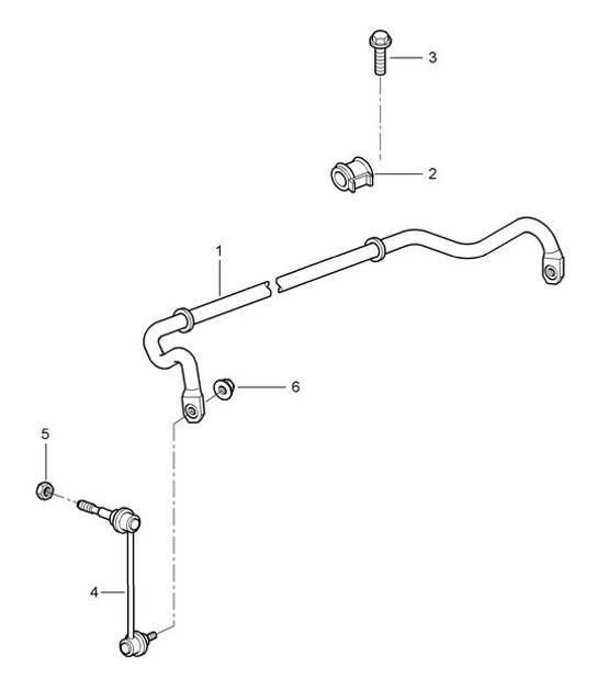 Diagram 402-005 Porsche Cayenne S 4.5L V8 2003>> Assale anteriore, sterzo 