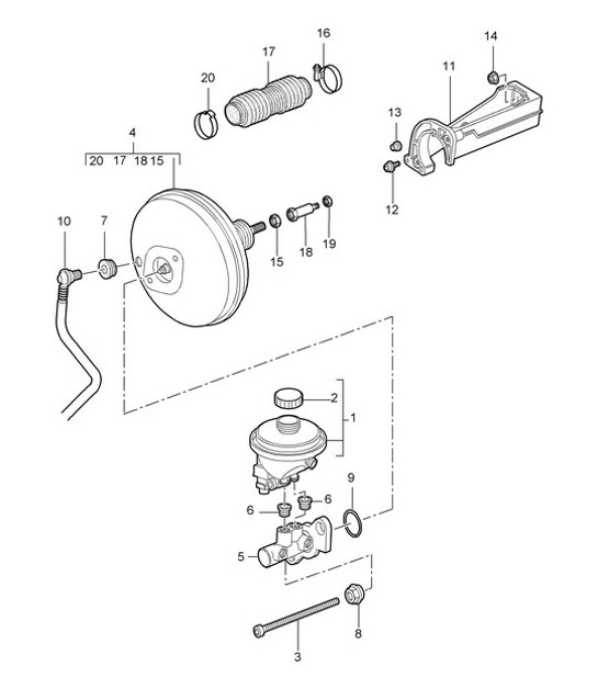 Diagram 604-000 Porsche 993 (911) TURBO 1994-96 Ruedas, Frenos