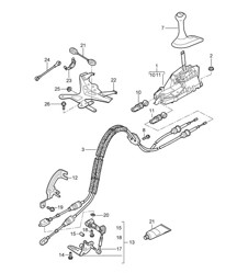 Transmission control / Manual gearbox 987C.1 Cayman 2006-08