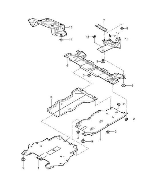 Diagram 801-070 Porsche Cayman 987C/981C (2005-2016) Carrozzeria