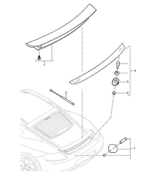 Diagram 803-008 Porsche 9YA Cayenne Turbo S E-Hybrid V8 4.0L 550Hp 2019-23 
