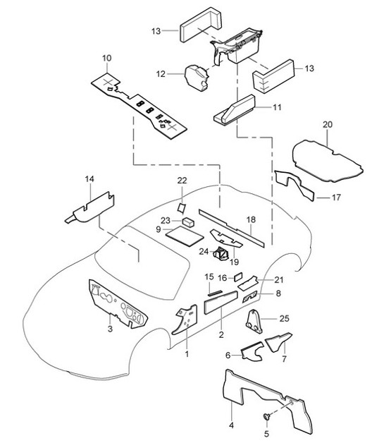 Diagram 807-015 Porsche 95B.2 Macan Turbo 2.9L V6 440Bhp 2019-21 