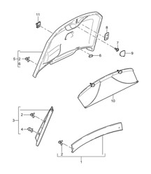 Garnitures / Capot arrière 987C.1 Cayman 2006-08
