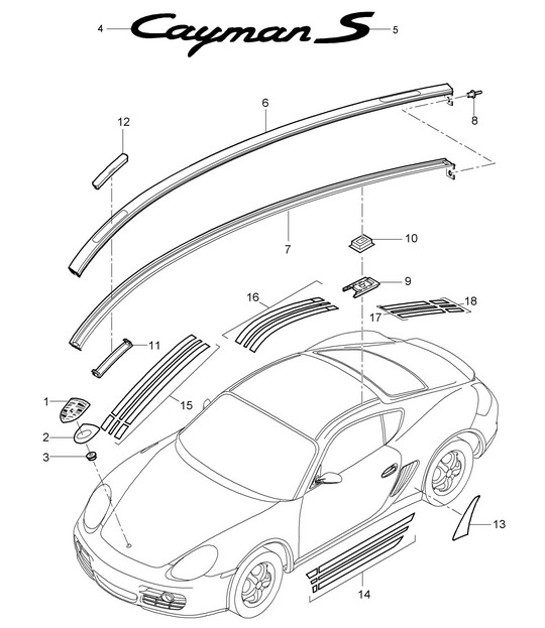 Diagram 810-000 Porsche Panamera Turbo V8 Executive Carrozzeria