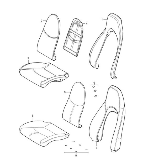 Diagram 817-002 Porsche 911/912 (1965-1989) Carrozzeria