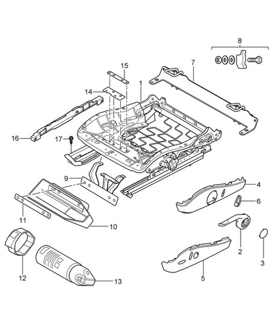 Diagram 817-023 Porsche Cayenne Turbo E-Hybrid Coupé V8 4.0L 739Hp 