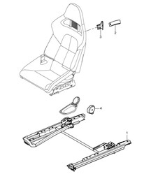 Asiento baquet / Abatible (completo) 987C.1 Cayman 2008>>