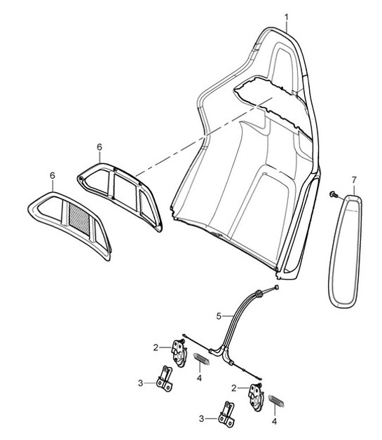 Diagram 817-036 Porsche 911/912 (1965-1989) Carrosserie