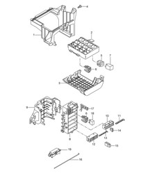 Impianto elettrico centrale/cruscotto 987C.1Cayman 2006-08