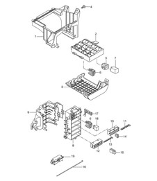 Central electrics / Dashboard 987C.1Cayman 2006-08