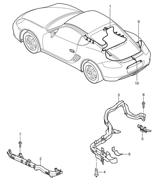 Diagram 902-020 Porsche 991 (911) MK2 2016-2019 Electrical equipment
