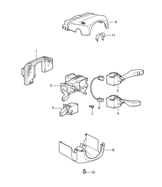 Diagram 903-010 Porsche Cayenne E-Hybrid V6 3.0L V6 340 CV 