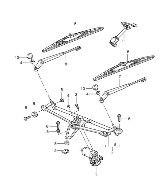 Diagram 904-000 Porsche 991 Carrera C4 3.4L (350 ch) Équipement électrique