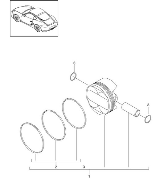 Diagram 102-005 Porsche Cayenne V6 3.0L Gasolina 353Cv 