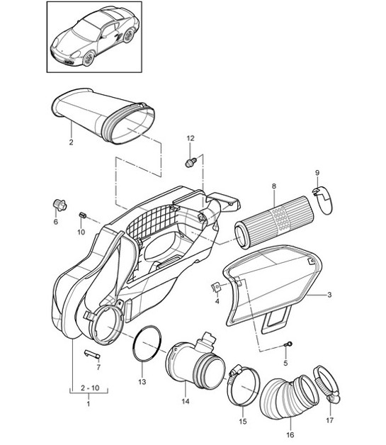 Diagram 106-000 Porsche Cayenne E-Hybrid V6 3.0L 470CV 