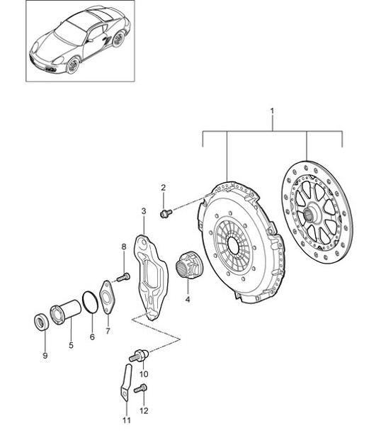 Diagram 301-000 Porsche 卡宴 9PA (955) 2003-2006 传播