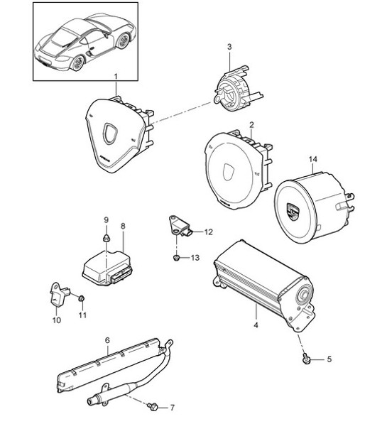 Diagram 403-006 Porsche 卡宴 Turbo S 4.5L 2006>> 前轴、转向 