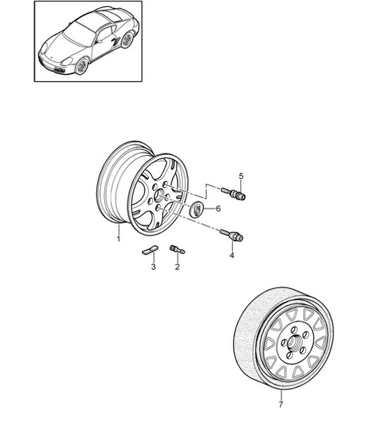 Diagram 601-000 Porsche Taycan Turbo Cross Turismo 