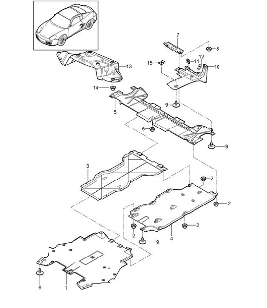 Diagram 801-070 Porsche 993 (911) C4S 1994-97 Carrozzeria