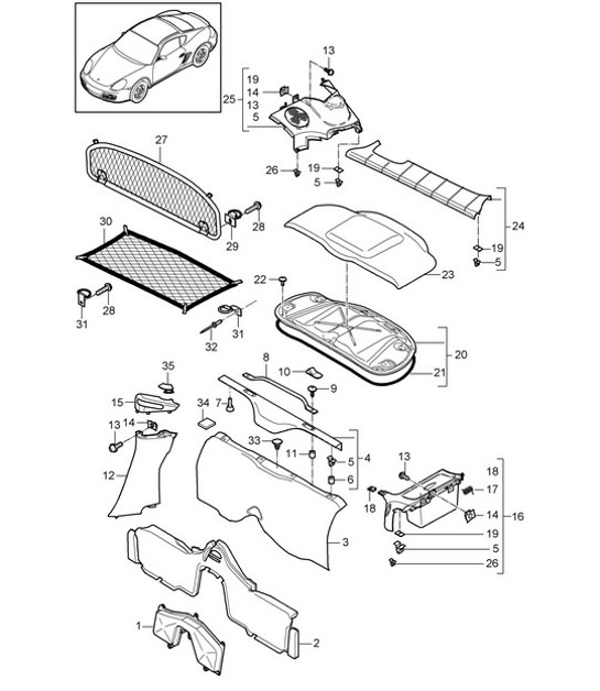 Diagram 807-005 Porsche Macan Turbo 2.9L V6 440Bhp 