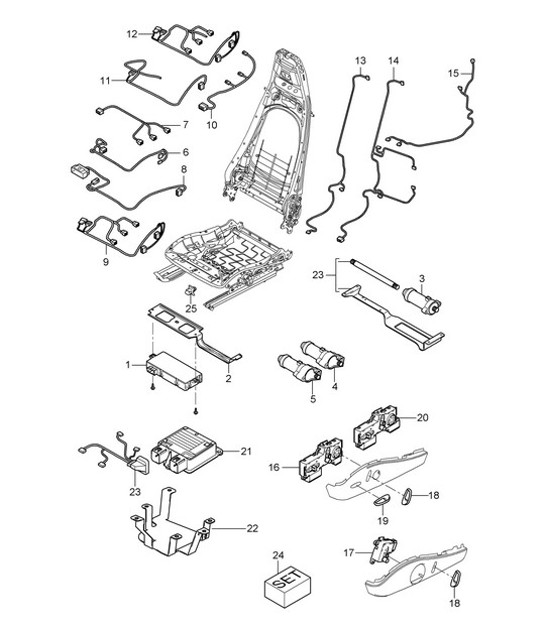 Diagram 817-010 Porsche Cayenne MK3 (958) 2010-2017 Carrosserie