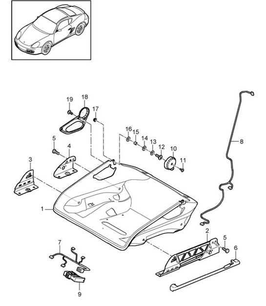 Diagram 817-034 Porsche 991 (911) MK2 2016-2019 Body