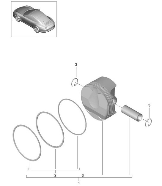 Diagram 102-005 Porsche Cayenne V6 3.6L Benzina 300 CV Motore